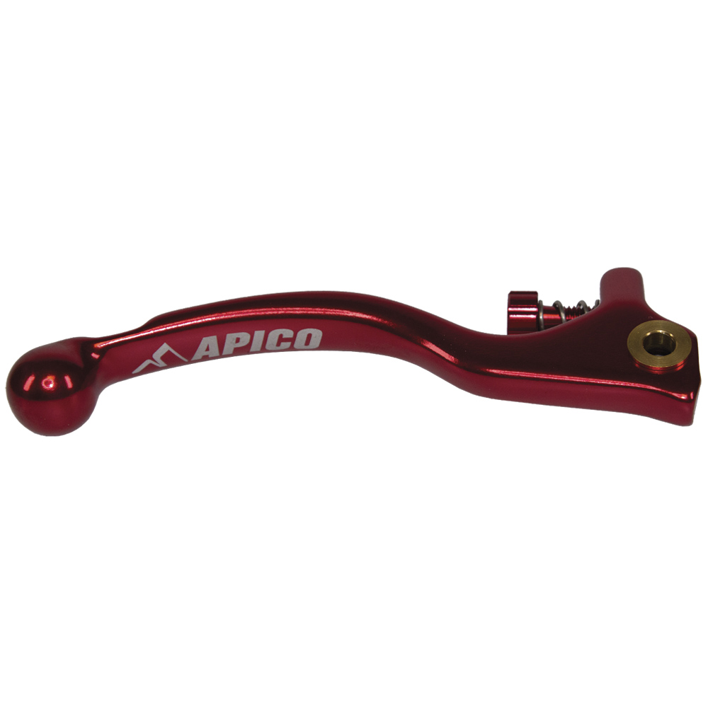 BRAKE LEVER ELITE FORGED TRIALS BRAKTEC SHORT, INC ADJUSTER RED/RED